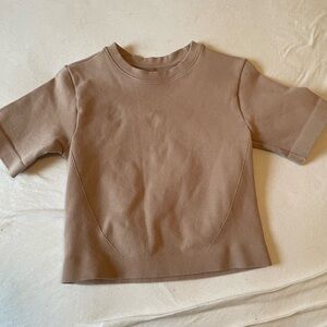 Everlane cropped sweater tee